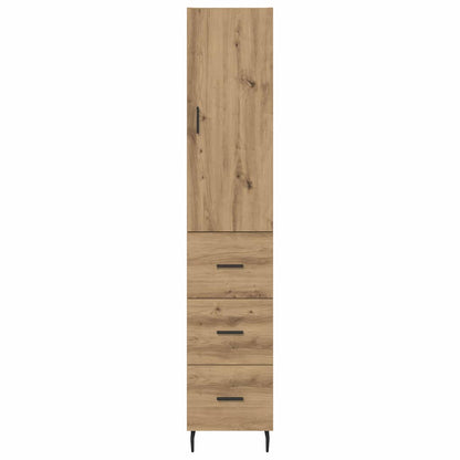 Highboard Artisan-Eiche 34,5 x 34 x 180 cm Holzwerkstoff