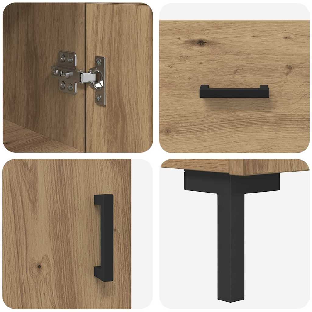 Highboard Artisan-Eiche 34,5 x 34 x 180 cm Holzwerkstoff