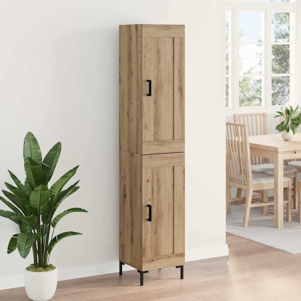 Highboard Artisan-Eiche 34,5 x 34 x 180 cm Holzwerkstoff