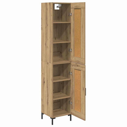 Highboard Artisan-Eiche 34,5 x 34 x 180 cm Holzwerkstoff