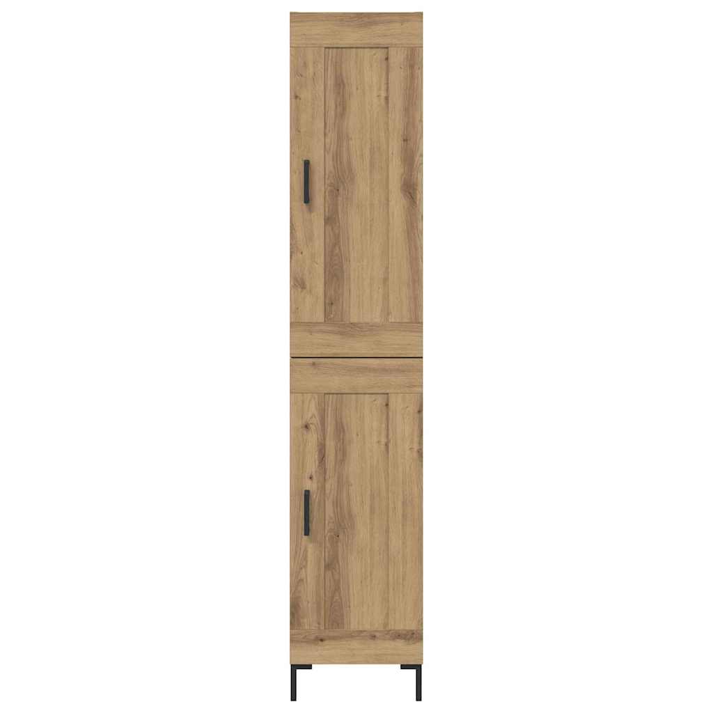 Highboard Artisan-Eiche 34,5 x 34 x 180 cm Holzwerkstoff