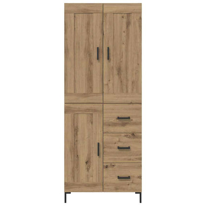 Highboard mit Schubladen 2 pcs Artisan-Eiche Holzwerkstoff