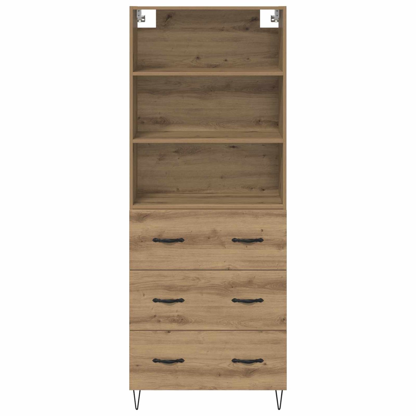 Highboard Artisan-Eiche 69,5 x 34 x 180 cm Holzwerkstoff