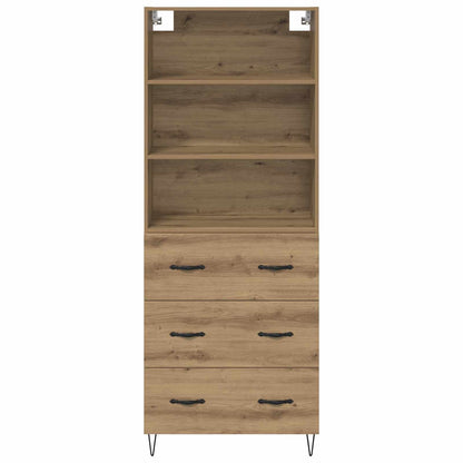 Highboard Artisan-Eiche 69,5 x 34 x 180 cm Holzwerkstoff