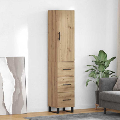 Highboard Artisan-Eiche 34,5 x 34 x 180 cm Holzwerkstoff