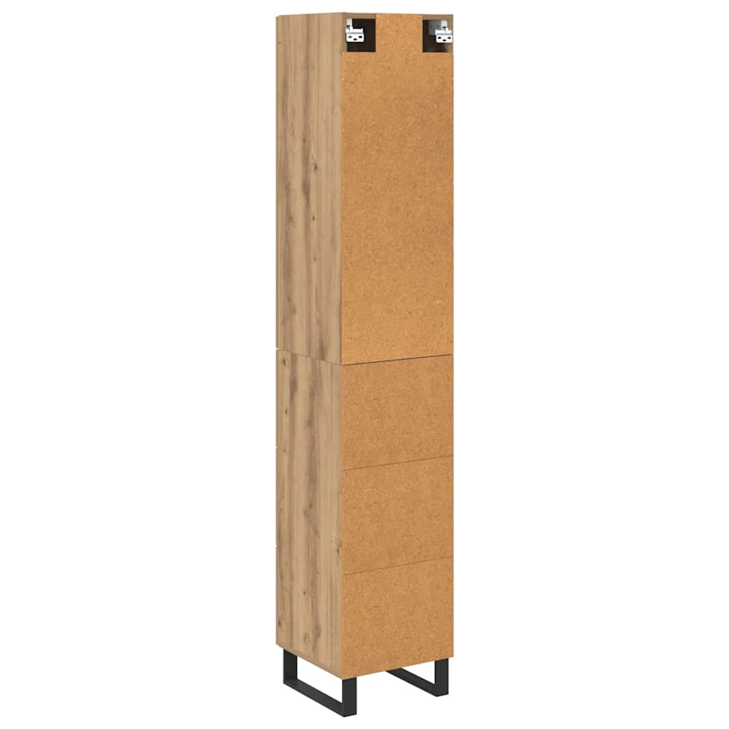 Highboard Artisan-Eiche 34,5 x 34 x 180 cm Holzwerkstoff