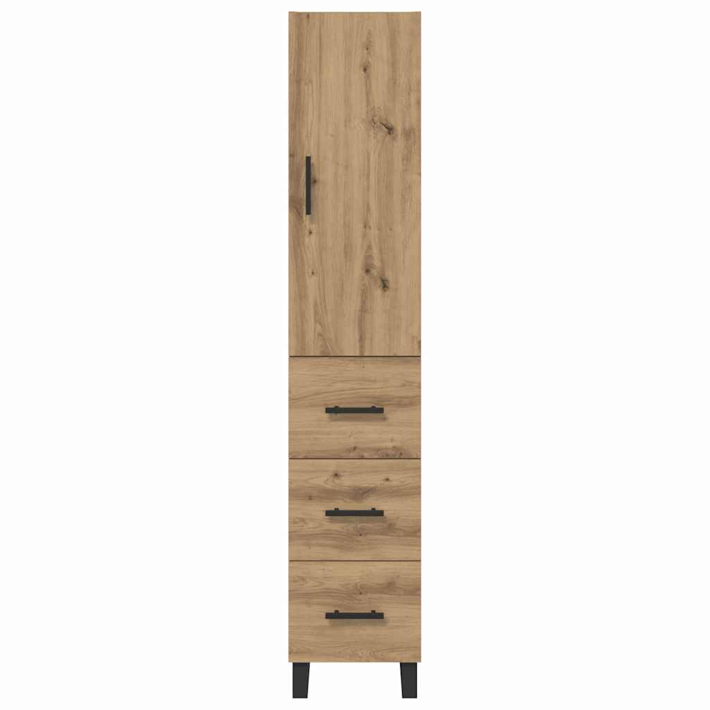 Highboard Artisan-Eiche 34,5 x 34 x 180 cm Holzwerkstoff