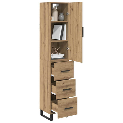 Highboard Artisan-Eiche 34,5 x 34 x 180 cm Holzwerkstoff