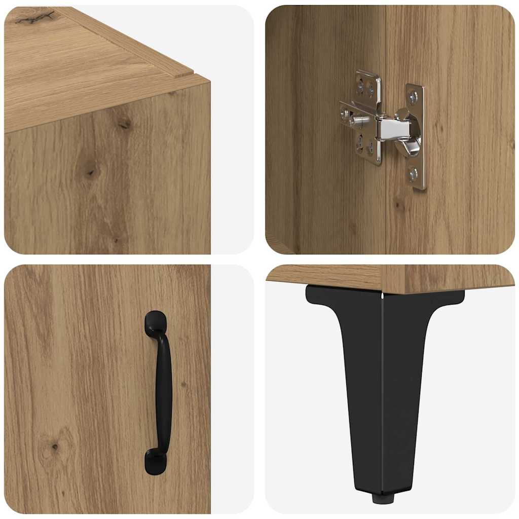 Highboard Artisan-Eiche 69,5 x 34 x 180 cm Holzwerkstoff