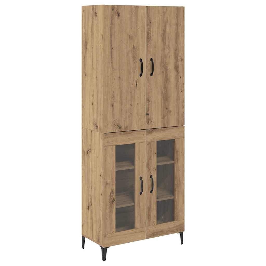 Highboard Artisan-Eiche 69,5 x 34 x 180 cm Holzwerkstoff