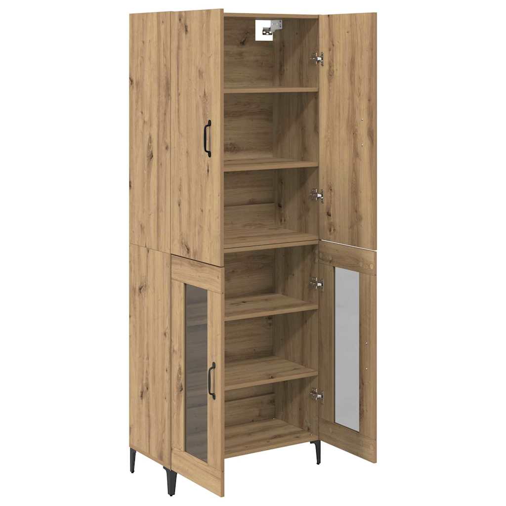 Highboard Artisan-Eiche 69,5 x 34 x 180 cm Holzwerkstoff