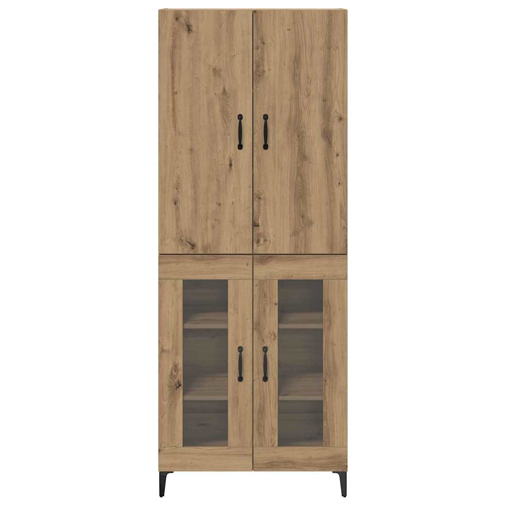 Highboard Artisan-Eiche 69,5 x 34 x 180 cm Holzwerkstoff