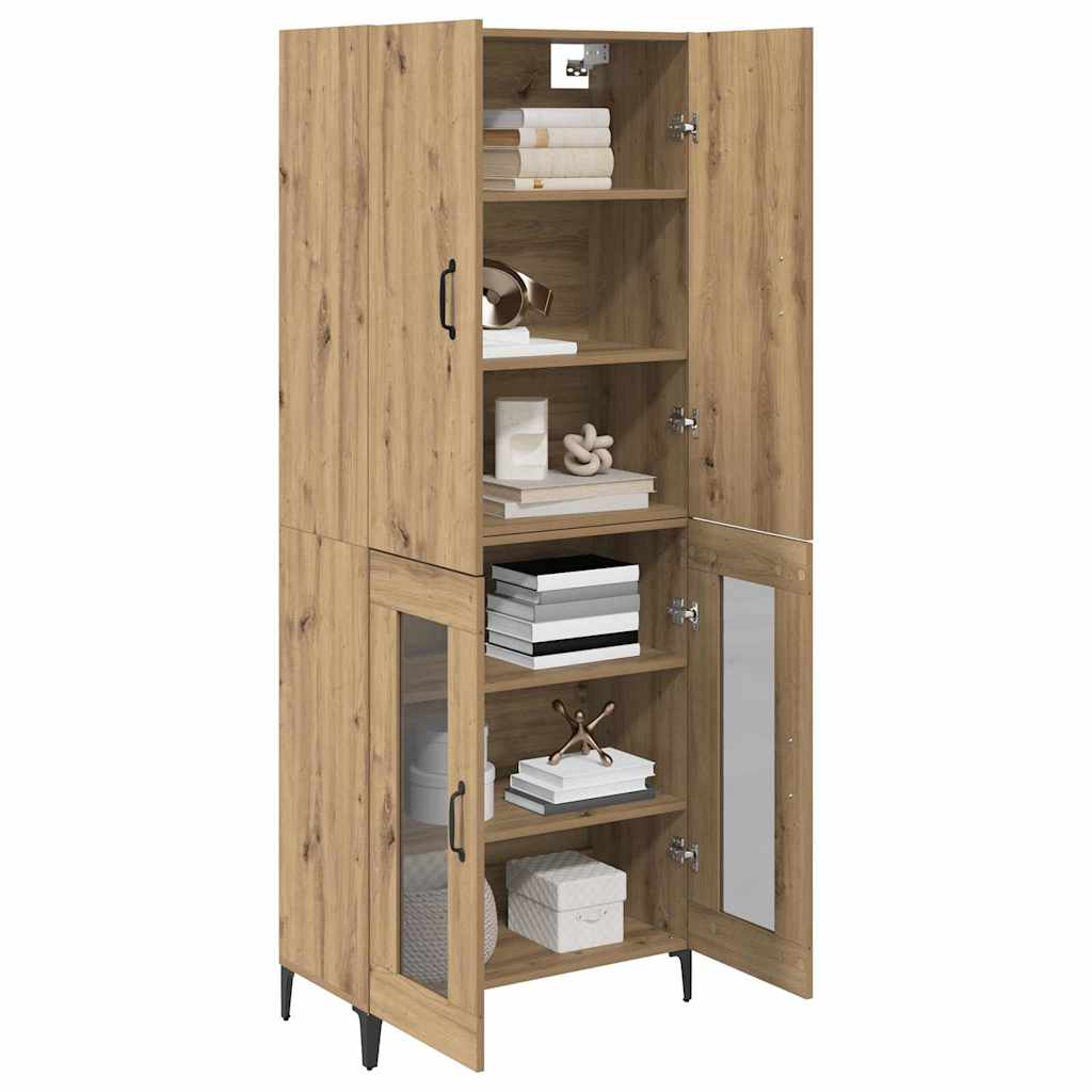 Highboard Artisan-Eiche 69,5 x 34 x 180 cm Holzwerkstoff