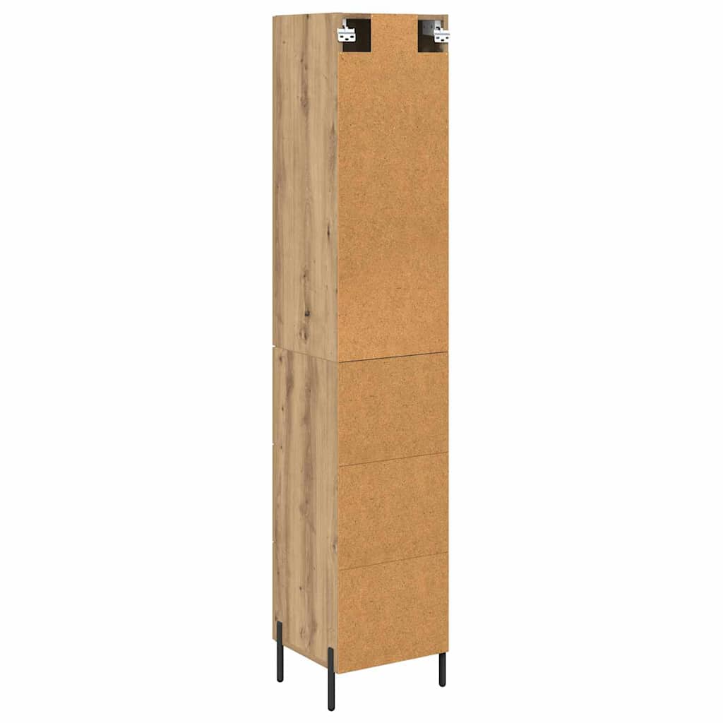 Highboard Artisan-Eiche 34,5 x 34 x 180 cm Holzwerkstoff