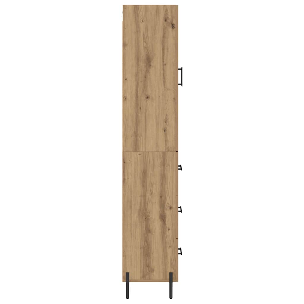 Highboard Artisan-Eiche 34,5 x 34 x 180 cm Holzwerkstoff