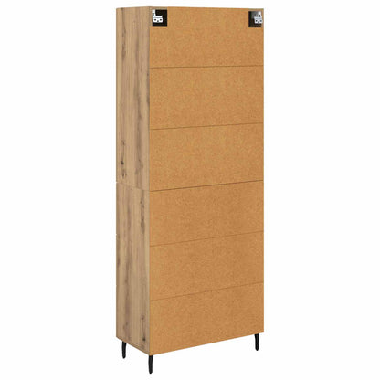 Highboard mit Schubladen Artisan-Eiche 69,5 x 34 x 180 cm
