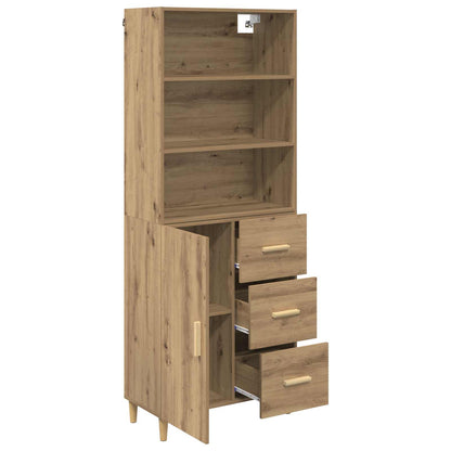 Highboard Artisan-Eiche 69,5 x 32,5 x 180 cm Holzwerkstoff