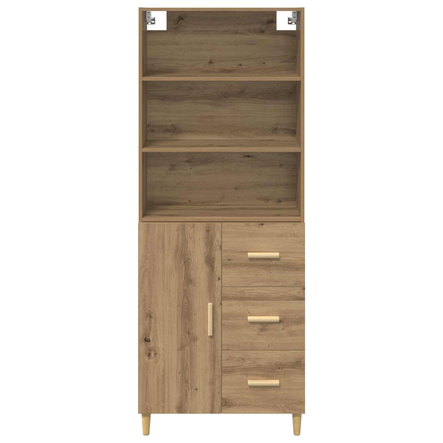 Highboard Artisan-Eiche 69,5 x 32,5 x 180 cm Holzwerkstoff