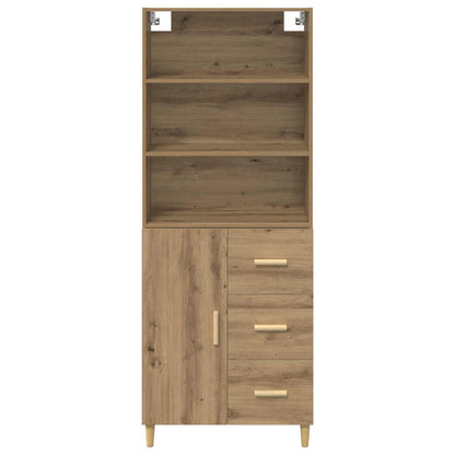 Highboard Artisan-Eiche 69,5 x 32,5 x 180 cm Holzwerkstoff