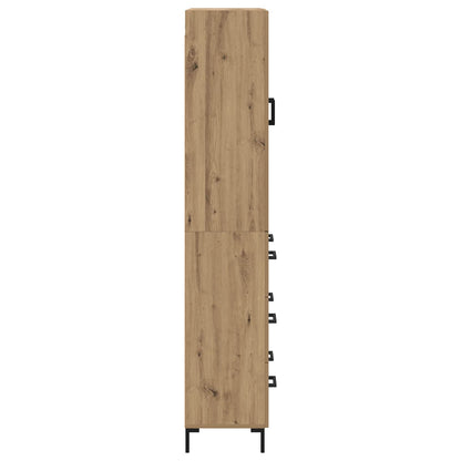 Highboard Artisan-Eiche 69,5 x 34 x 180 cm Holzwerkstoff