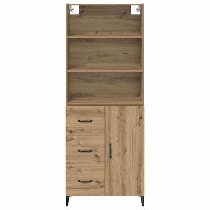 Highboard Artisan-Eiche 69,5 x 34 x 180 cm Holzwerkstoff