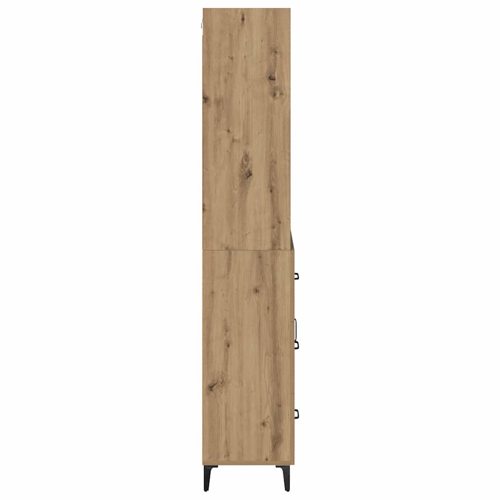 Highboard Artisan-Eiche 69,5 x 34 x 180 cm Holzwerkstoff