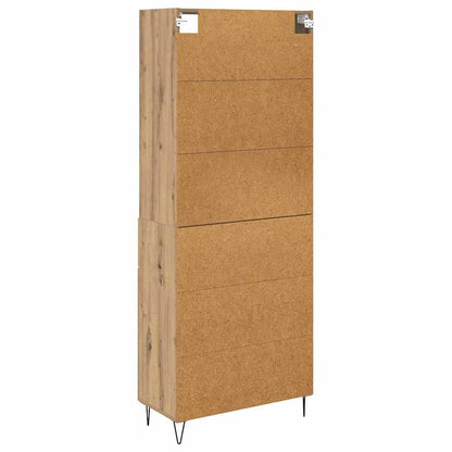 Highboard Artisan-Eiche 69,5 x 34 x 180 cm Holzwerkstoff