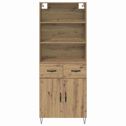 Highboard Artisan-Eiche 69,5 x 34 x 180 cm Holzwerkstoff