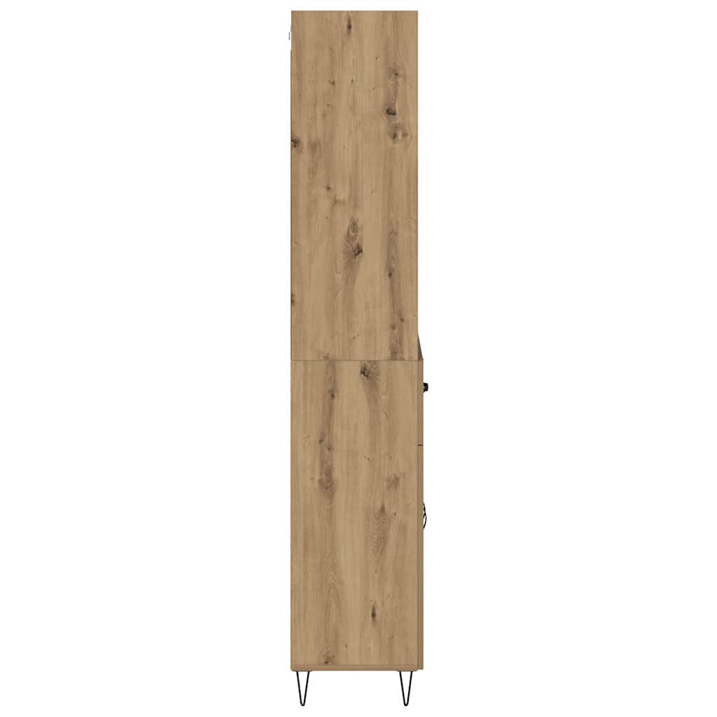 Highboard Artisan-Eiche 69,5 x 34 x 180 cm Holzwerkstoff