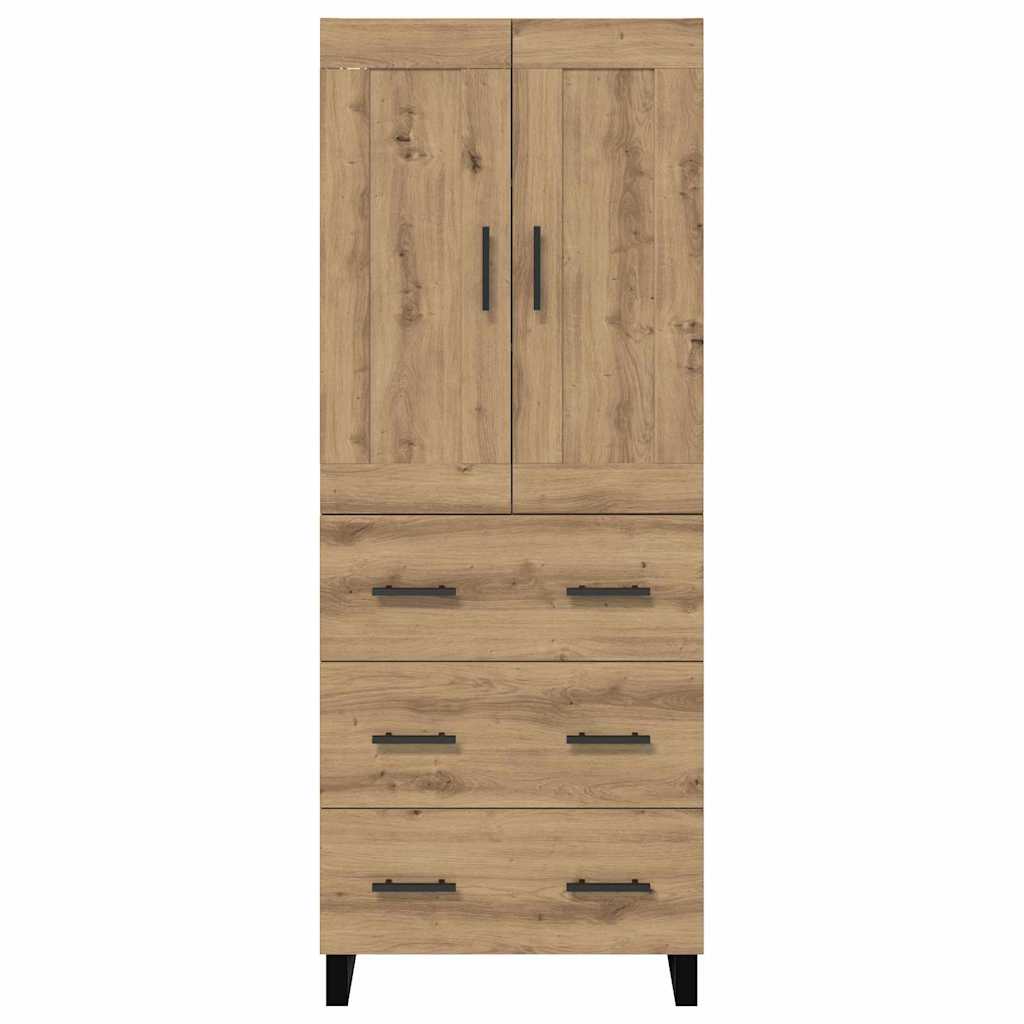 Highboard Artisan-Eiche 69,5 x 34 x 180 cm Holzwerkstoff