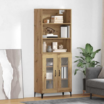 Highboard Artisan-Eiche 69,5 x 34 x 180 cm Holzwerkstoff