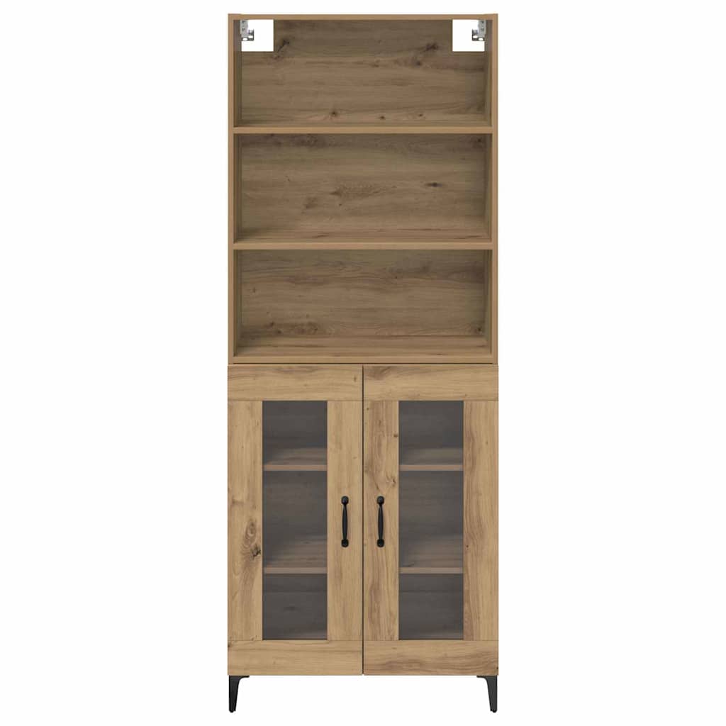 Highboard Artisan-Eiche 69,5 x 34 x 180 cm Holzwerkstoff