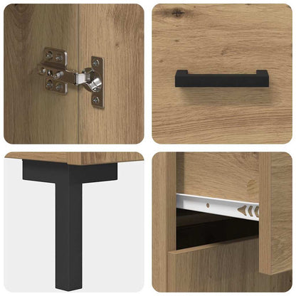 Highboard Artisan-Eiche 69,5 x 34 x 180 cm Holzwerkstoff