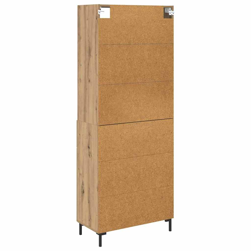 Highboard Artisan-Eiche 69,5 x 34 x 180 cm Holzwerkstoff