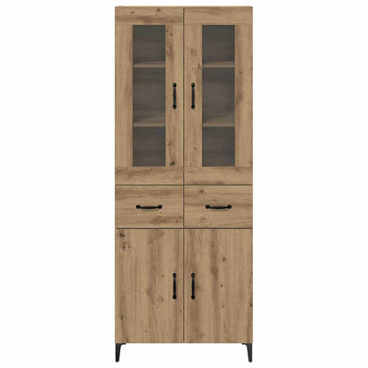 Highboard Artisan-Eiche 69,5 x 34 x 180 cm Holzwerkstoff