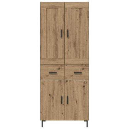 Highboard mit Schubladen 2 pcs Artisan-Eiche Holzwerkstoff