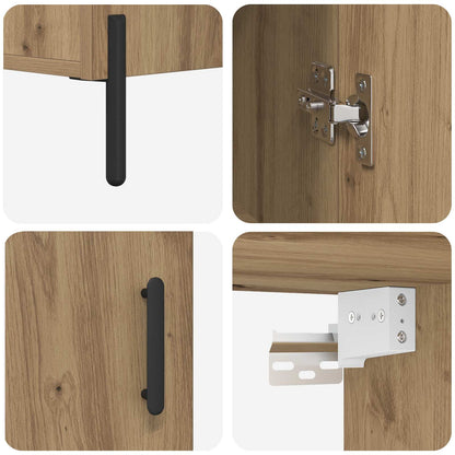 Highboard Artisan-Eiche 69,5 x 34 x 180 cm Holzwerkstoff