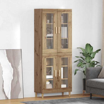Highboard Artisan-Eiche 69,5 x 34 x 180 cm Holzwerkstoff