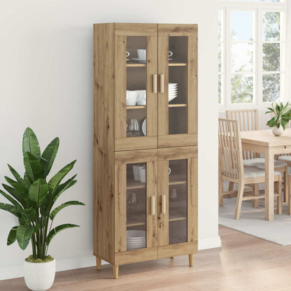Highboard Artisan-Eiche 69,5 x 34 x 180 cm Holzwerkstoff
