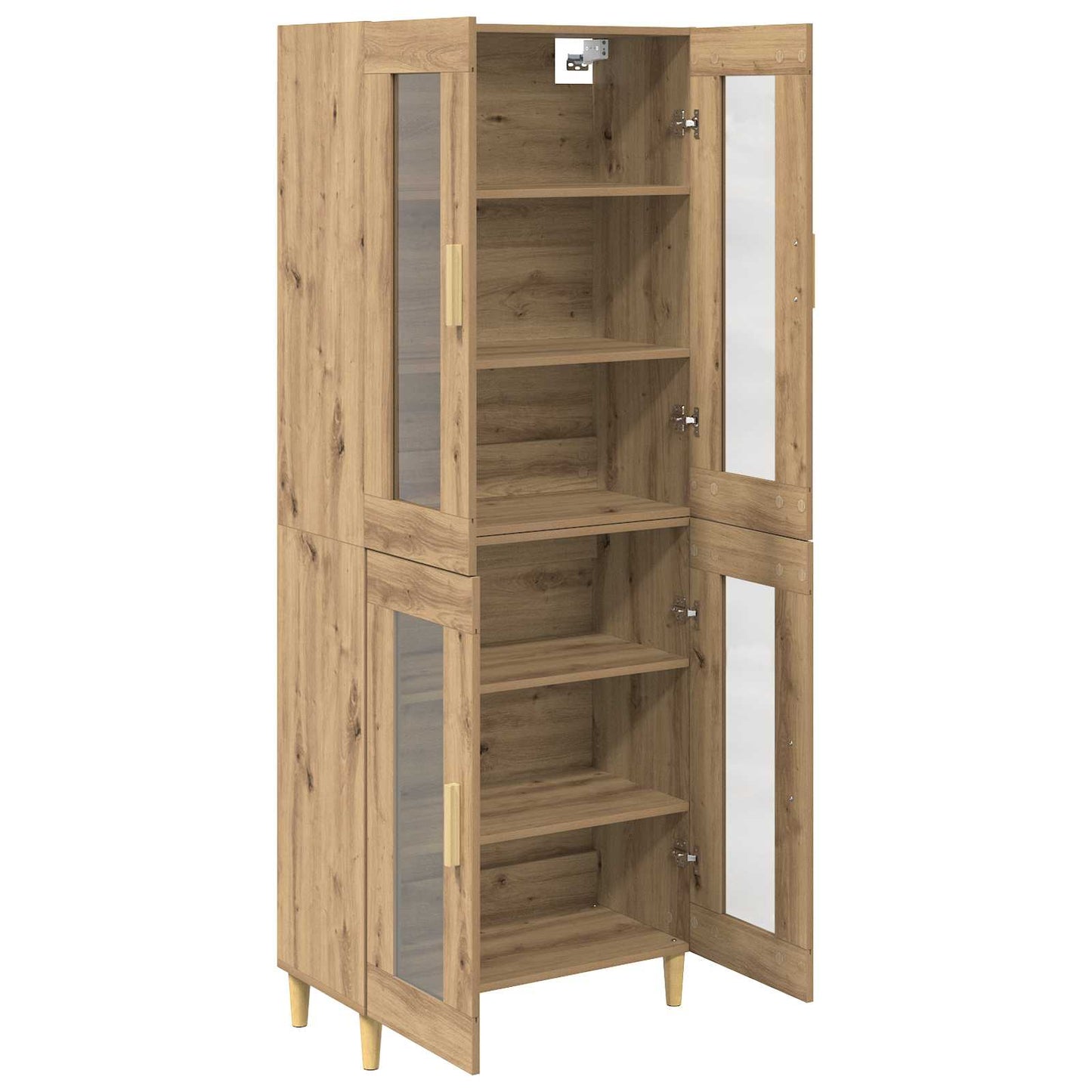 Highboard Artisan-Eiche 69,5 x 34 x 180 cm Holzwerkstoff