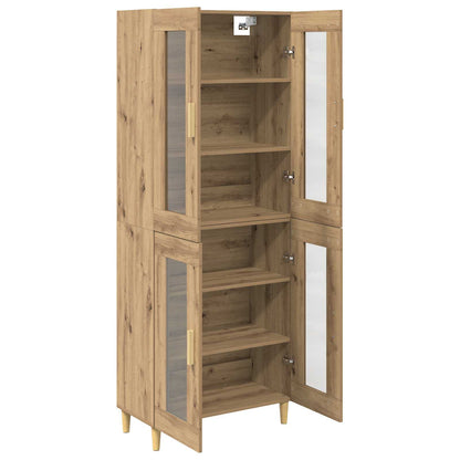 Highboard Artisan-Eiche 69,5 x 34 x 180 cm Holzwerkstoff