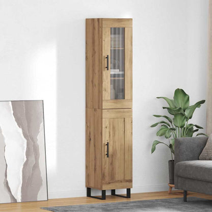 Highboard Artisan-Eiche 69,5 x 34 x 180 cm Holzwerkstoff
