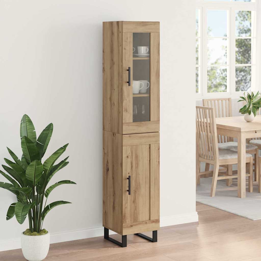 Highboard Artisan-Eiche 69,5 x 34 x 180 cm Holzwerkstoff