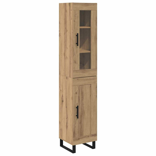 Highboard Artisan-Eiche 69,5 x 34 x 180 cm Holzwerkstoff