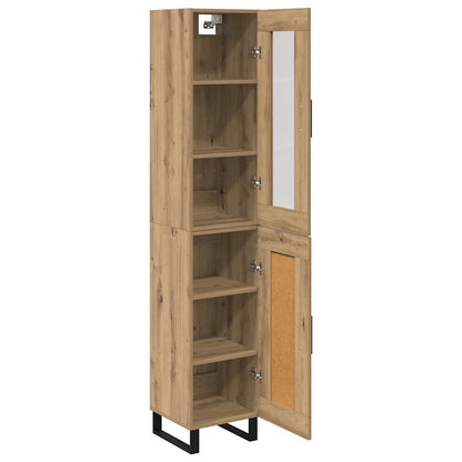 Highboard Artisan-Eiche 69,5 x 34 x 180 cm Holzwerkstoff