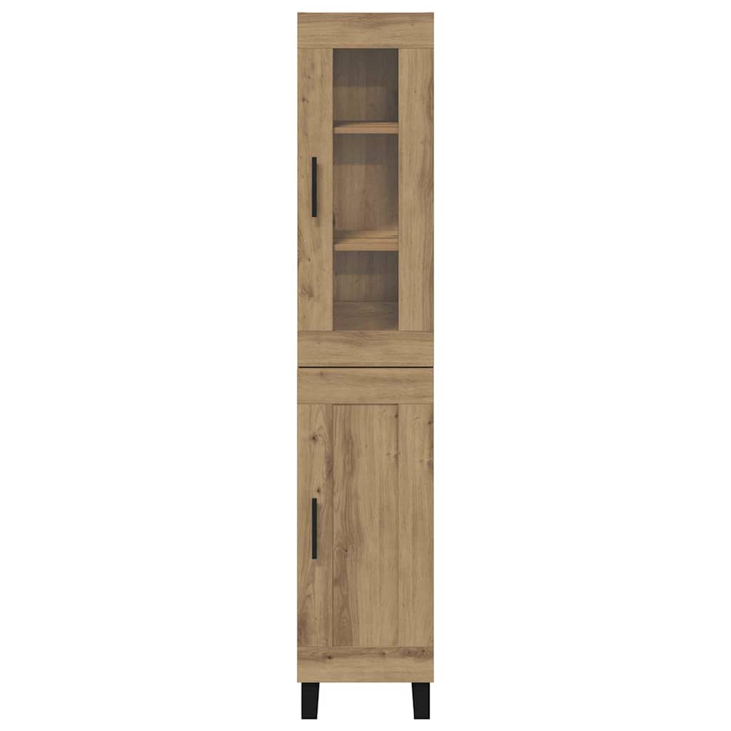 Highboard Artisan-Eiche 69,5 x 34 x 180 cm Holzwerkstoff