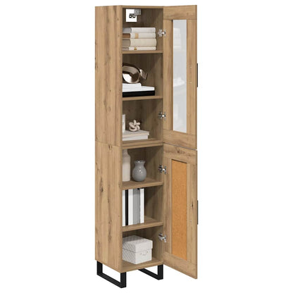 Highboard Artisan-Eiche 69,5 x 34 x 180 cm Holzwerkstoff