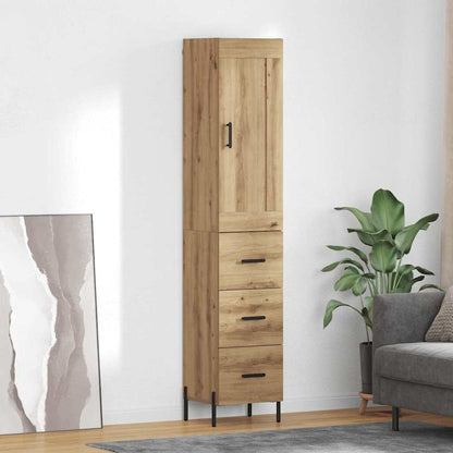Highboard Artisan-Eiche 34,5 x 34 x 180 cm Holzwerkstoff