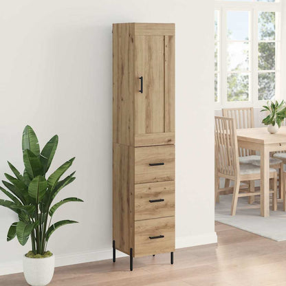 Highboard Artisan-Eiche 34,5 x 34 x 180 cm Holzwerkstoff