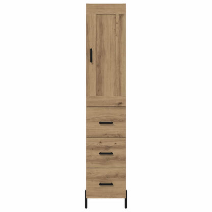 Highboard Artisan-Eiche 34,5 x 34 x 180 cm Holzwerkstoff